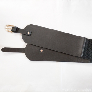 デニムリメイクの帯風ベルト(自作) | きものレシピ | KimonoRecipe