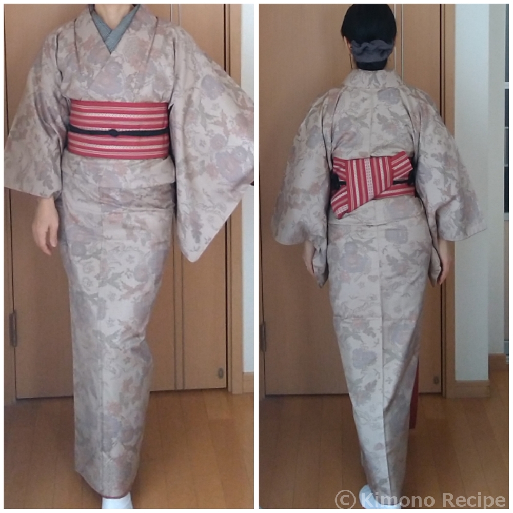 2022/02/22 白大島に博多半幅 | きものレシピ | KimonoRecipe