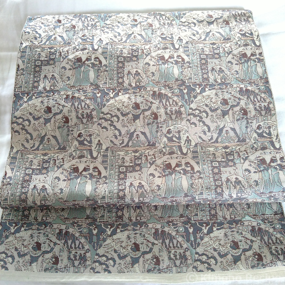 名古屋帯 コプト/エジプト柄/壁画紋様 | きものレシピ | KimonoRecipe