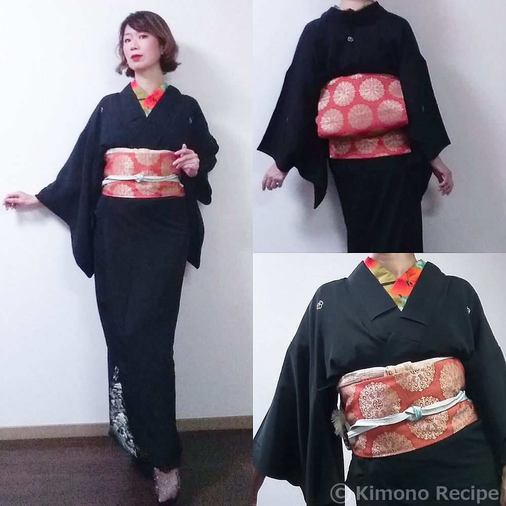 江戸褄単衣黒留袖コーデ | きものレシピ | KimonoRecipe